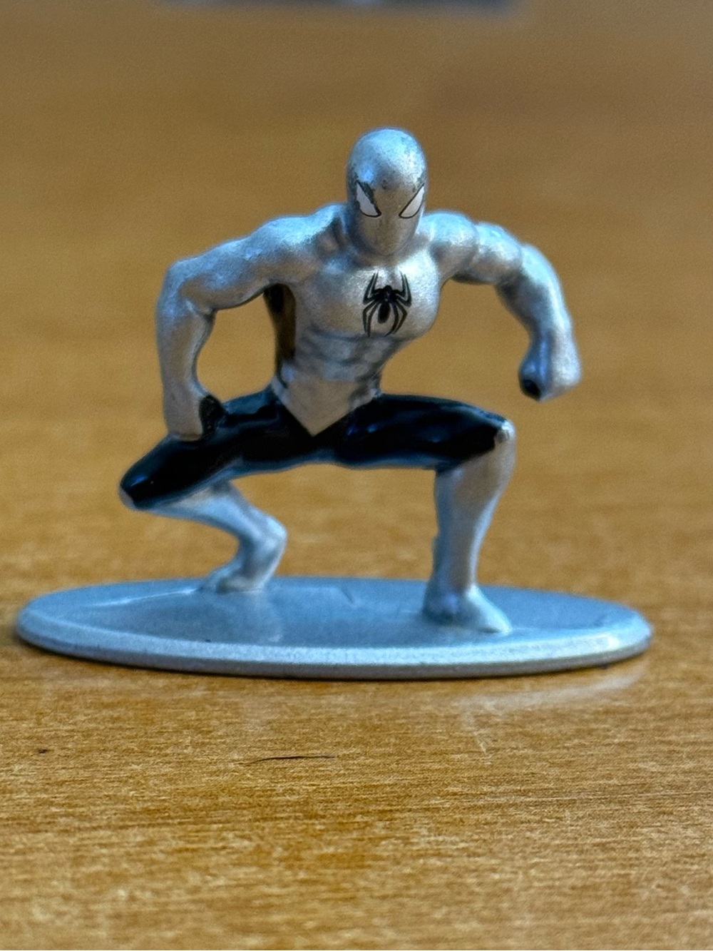 Marvel Silver and Black Spider-Man Action Pose Figure